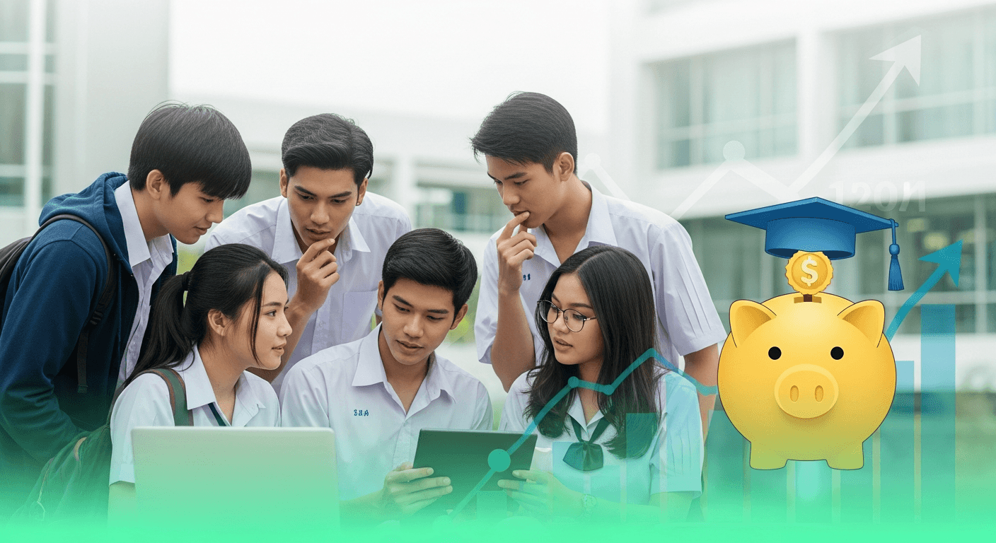 ส่องเทรนด์ค่าเทอมพุ่ง! วางแผนการเงินฉบับเด็ก ม.ปลาย เตรียมเข้ามหาลัยปี 2568-2570