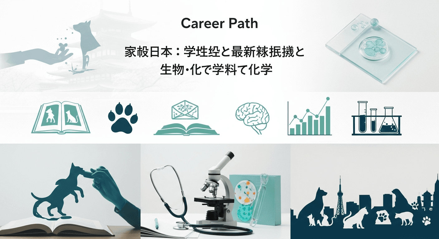 【獣医学部合格への道】日本のペット経済と最新の入試傾向：生物・化学で差をつける学習戦略