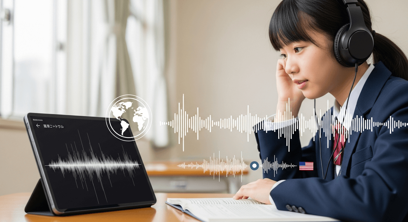 共通テスト・英検突破！AI音声で「多様なアクセント」を攻略する最強リスニング対策