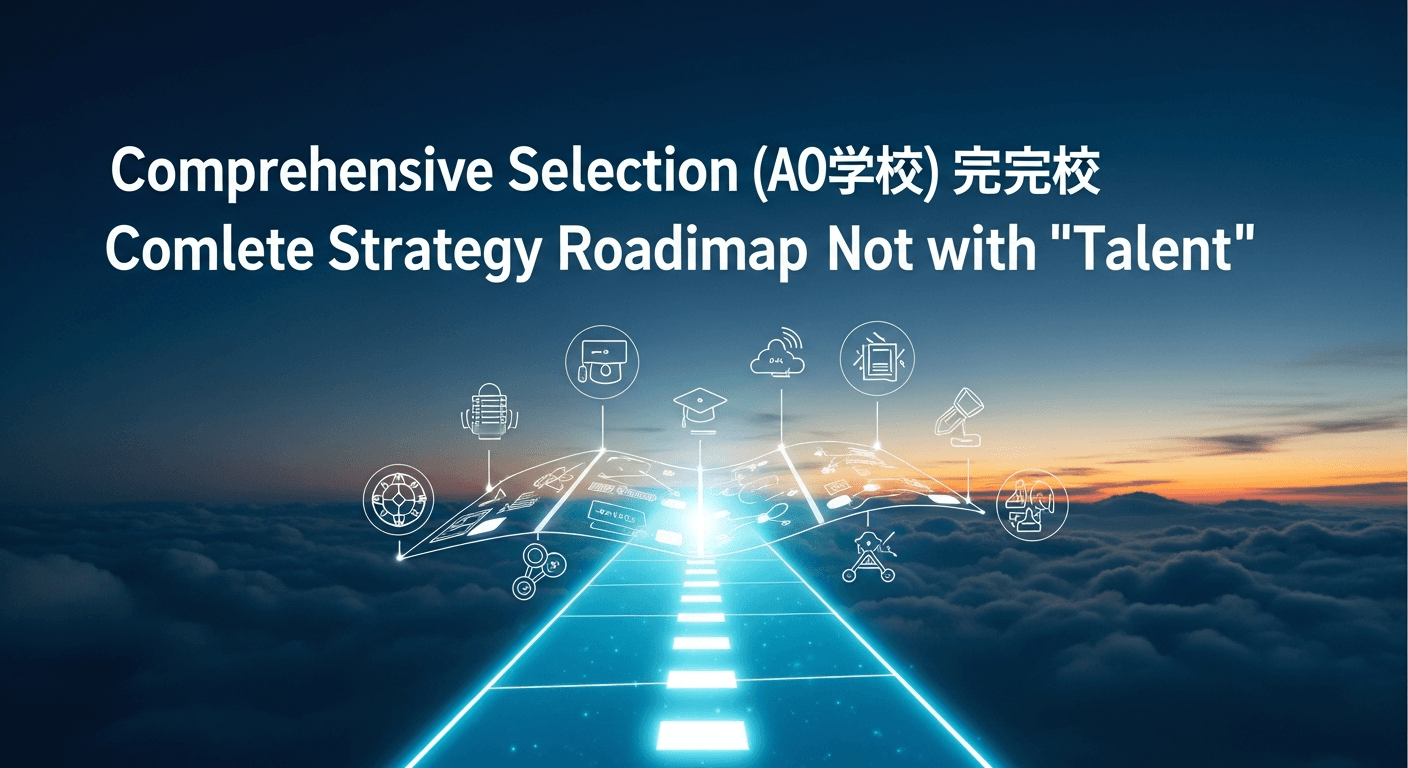 総合型選抜（旧AO入試）完全攻略ロードマップ：学力試験だけじゃない「才能」で合格を掴む方法