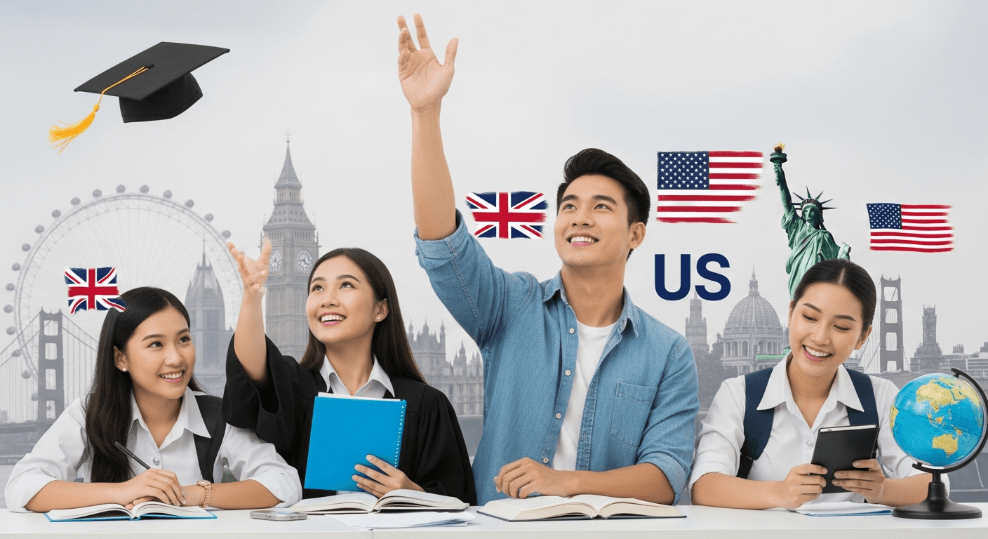 พิชิตทุนเรียนต่อ UK/US แบบฟรี 100%: คู่มือเจาะลึกทุนเต็มจำนวนสำหรับเด็กไทย