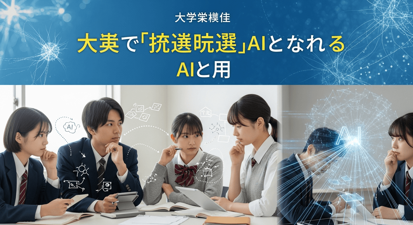 志望校選びの「決断疲れ」を打破する！後悔しない大学受験の戦略とAI活用術