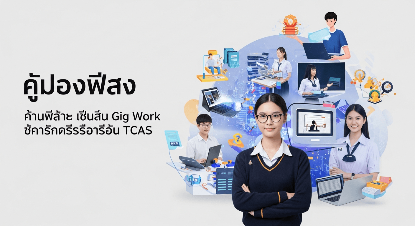 อนาคตที่เลือกเองได้: รู้จัก Gig Work และสายอาชีพยืดหยุ่น สำหรับเด็กไทยหลังสอบ TCAS