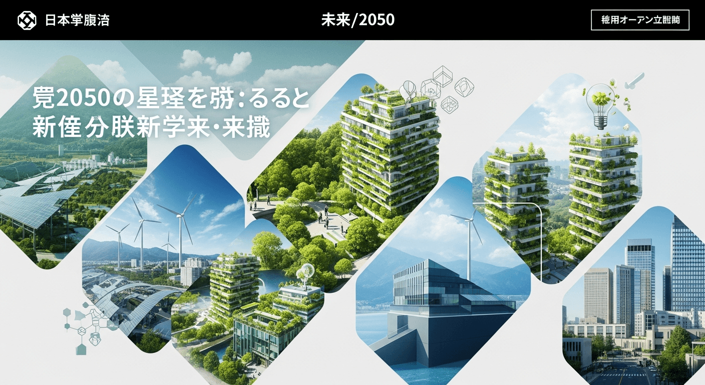 【2050年の主役へ】グリーン経済が拓く新しいキャリア：サステナブルな未来を創る仕事と学び方