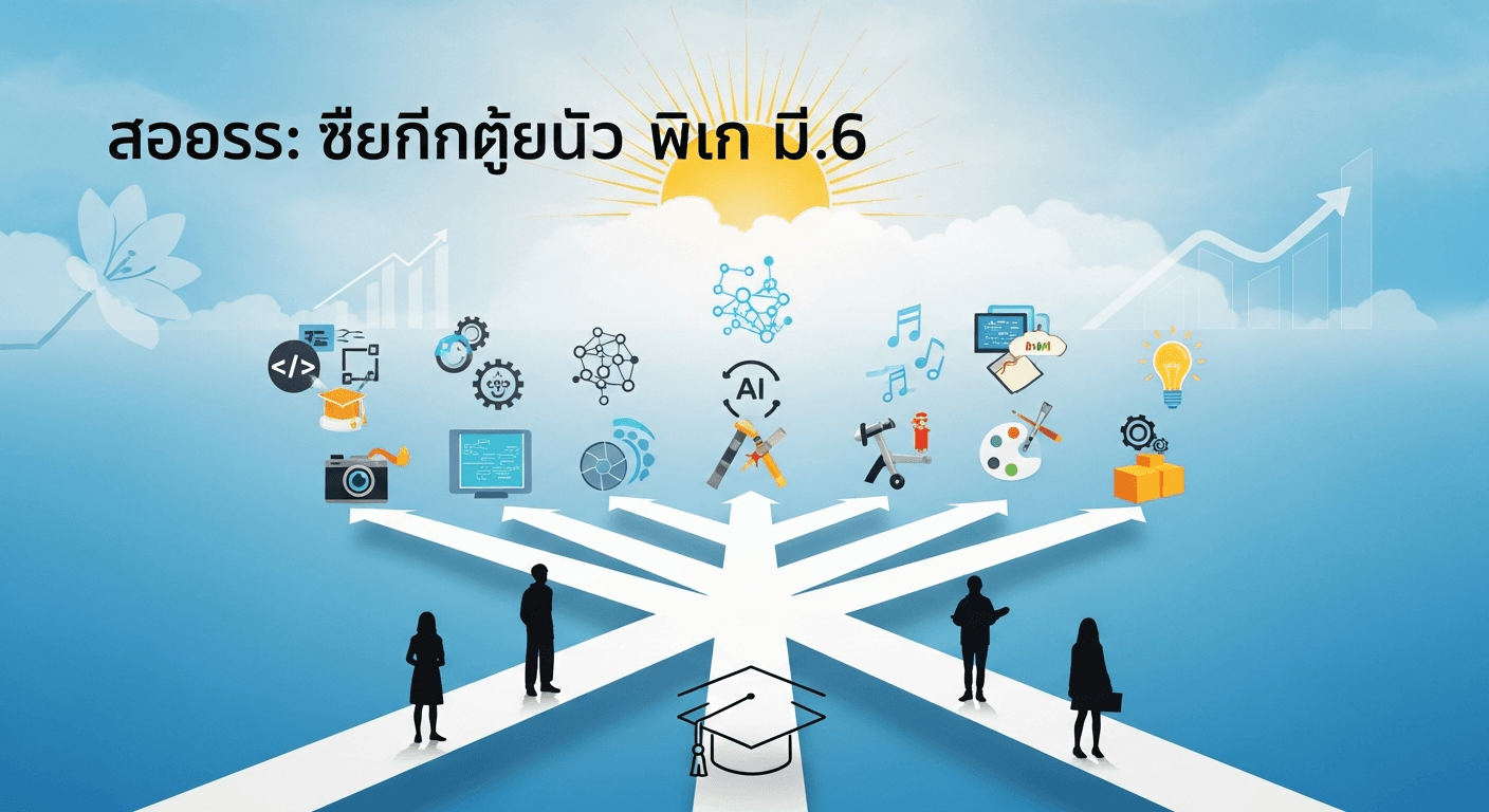 เจาะลึกทักษะแห่งอนาคต: เส้นทางสายอาชีพและทางเลือกใหม่หลังจบ ม.6 ที่มากกว่าแค่ใบปริญญา