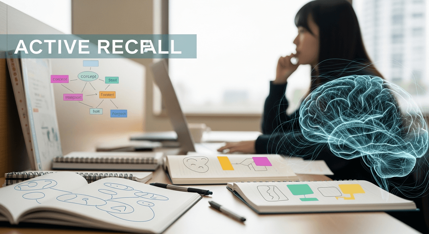「忘れる」を武器に変える！脳科学が証明した最強の勉強法：アクティブリコールと分散学習
