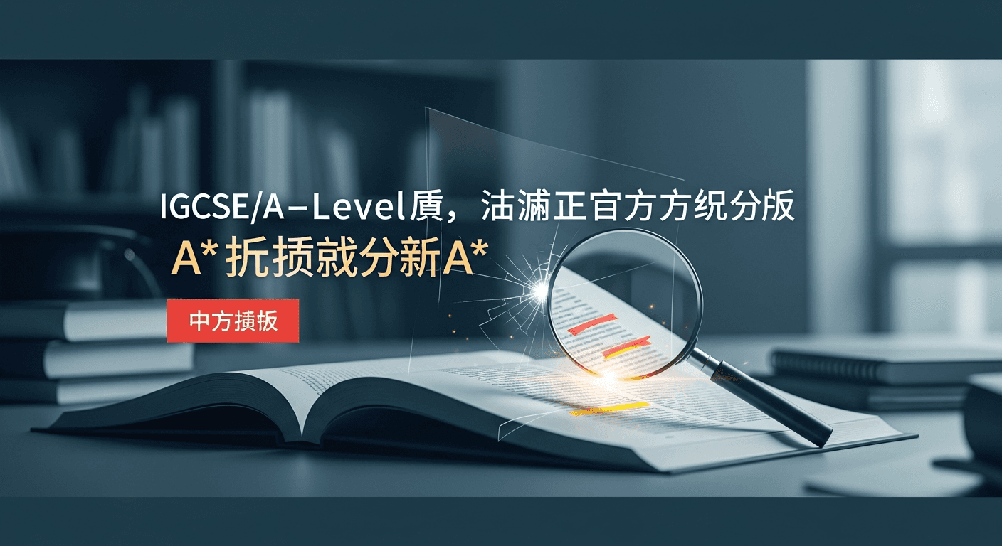 考官视角：深度拆解官方报告，助你打破 IGCSE/A-Level 拿 A* 的最后瓶颈