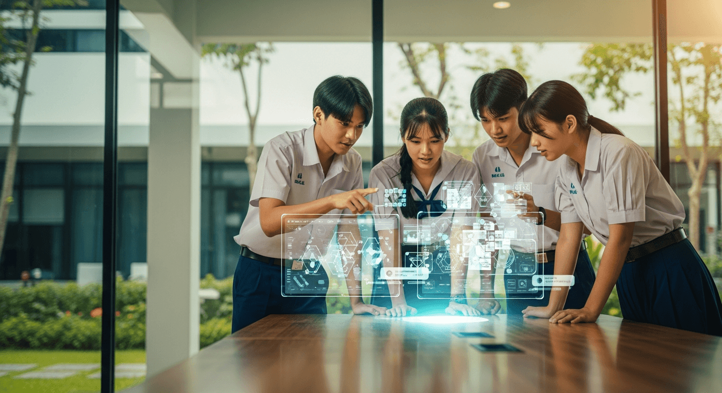 มองข้ามเกรดเฉลี่ย: วิธีใช้ ‘AQ Audit’ เลือกโรงเรียนมัธยมที่พร้อมสอนทักษะการแก้ปัญหาร่วมกับ AI ให้ลูกหลานไทย