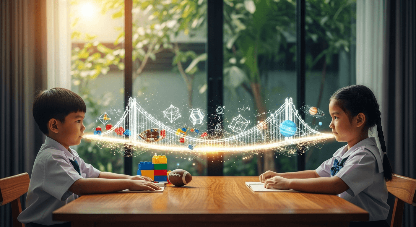 สถาปนิกทางความคิด: ใช้ AI สร้าง 'สะพานความเข้าใจ' เปลี่ยนเรื่องยากให้เป็นเรื่องง่ายสำหรับเด็กประถม