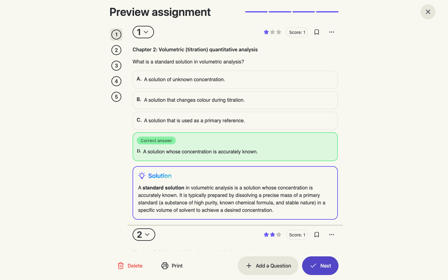 Teachers create and assign