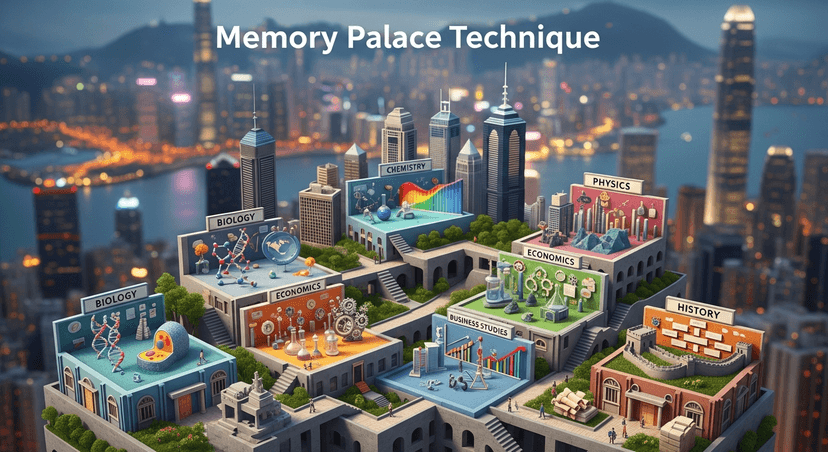 記憶宮殿法:將 DSE 選修科知識編碼於熟悉的環境之中