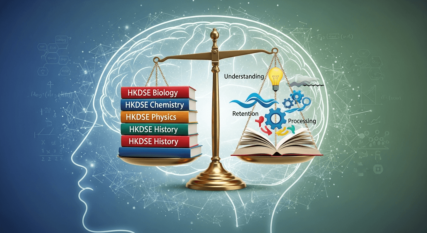 認知負荷方程式:平衡大腦頻寬,全面提升 DSE 繁重課程的記憶效果