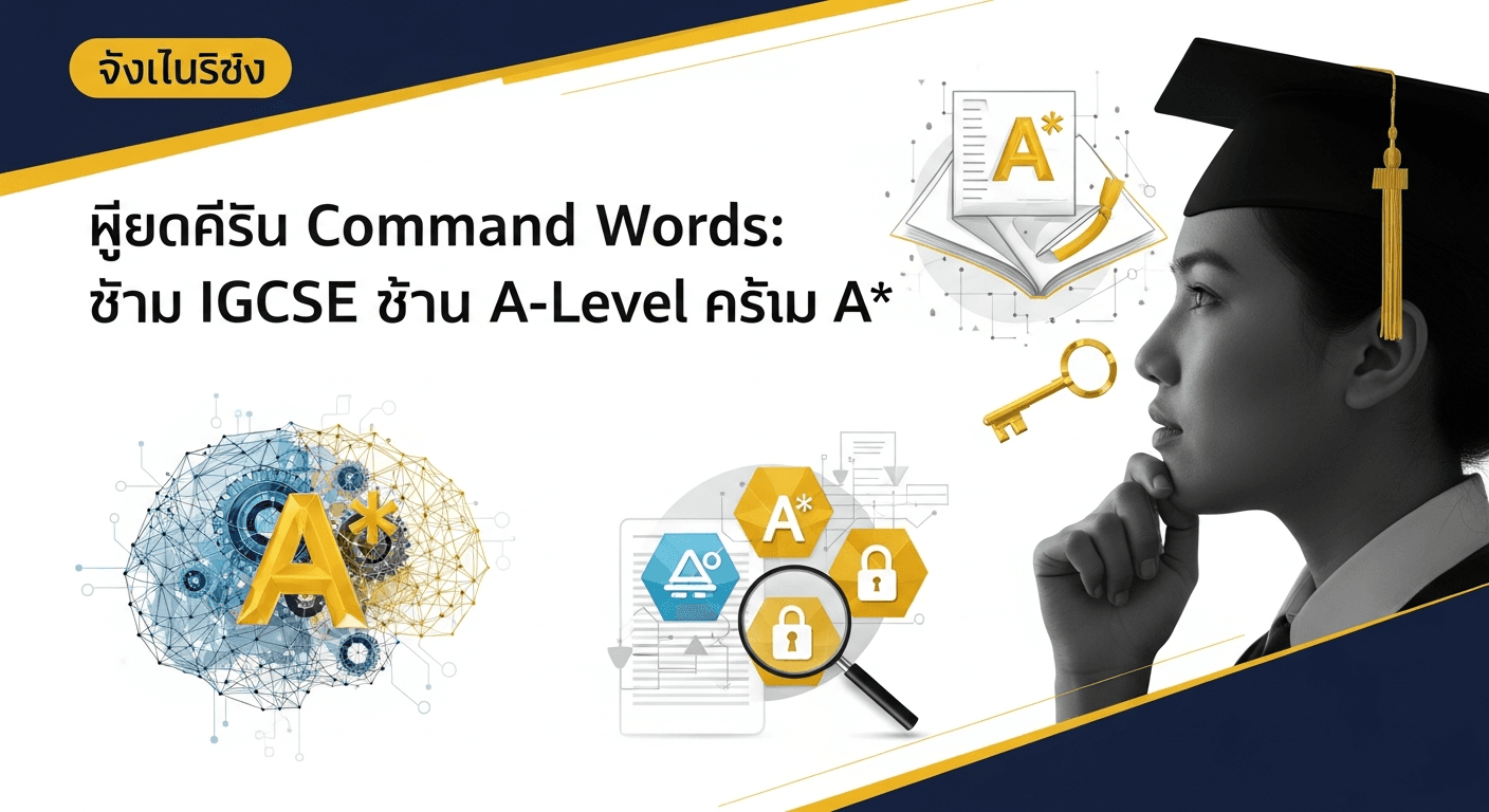 ถอดรหัส Command Words: เทคนิคเขียนตอบข้อสอบ IGCSE และ A-Level ให้เป๊ะแบบมือโปรเพื่อคว้าเกรด A*