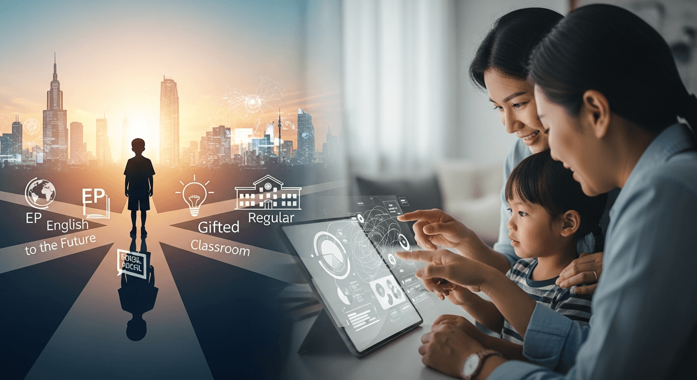 เจาะลึกกลยุทธ์เลือกโรงเรียนมัธยม 1: EP, Gifted หรือห้องปกติ? คู่มือตัดสินใจเพื่ออนาคตลูกในยุค AI