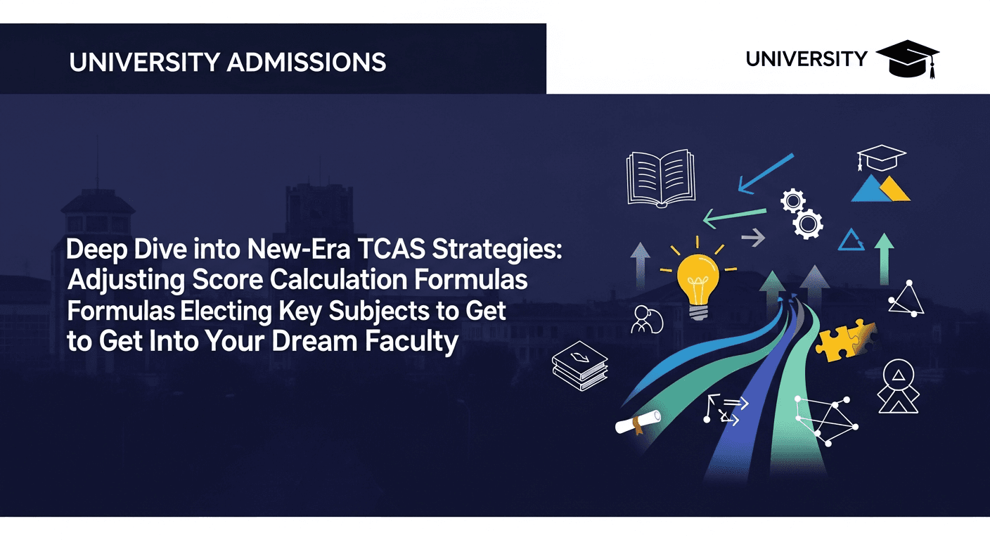 เจาะลึกกลยุทธ์ TCAS ยุคใหม่: ปรับสูตรคำนวณคะแนนและวิธีเลือกวิชาเน้นให้ติดคณะในฝัน