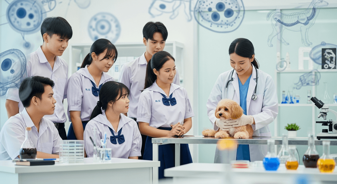 เจาะลึกเส้นทาง "สัตวแพทย์" ในยุค Pet Humanization: เตรียมตัวสอบเข้าด้วยเทคนิค Biology ให้ติดชัวร์!