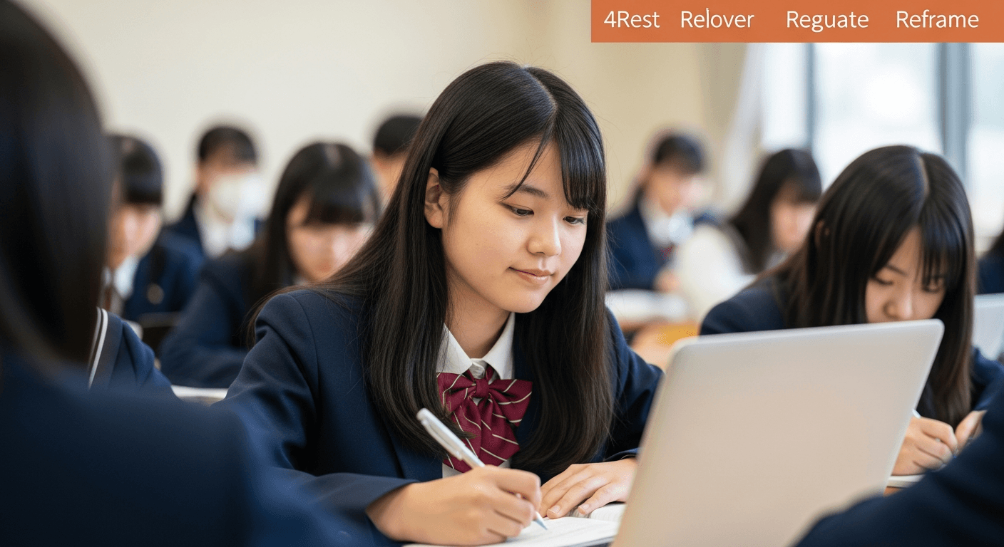メンタルを味方につける!最新の「4Rs」レジリエンスで受験の不安を乗り越える方法
