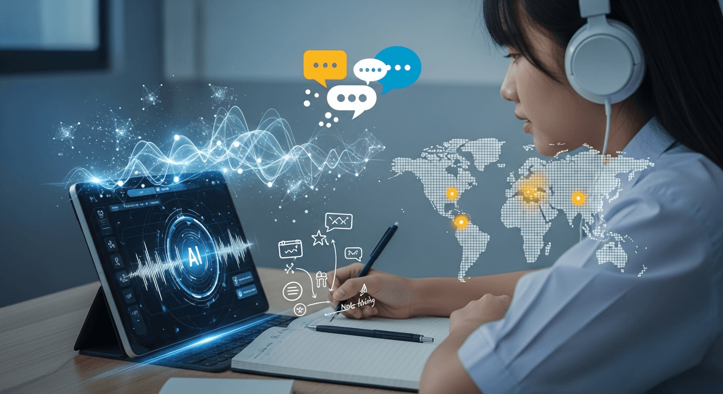 พิชิตข้อสอบการฟังภาษาอังกฤษ: ฝึกรับมือสารพัดสำเนียงด้วย Voice AI และเทคนิค Note-taking สำหรับเด็กมัธยม