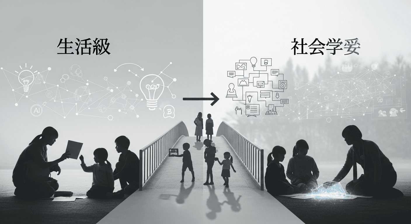 「生活科」から「社会科」への壁を乗り越える:これからの小学校社会で求められる「考える力」とAI学習の活用法
