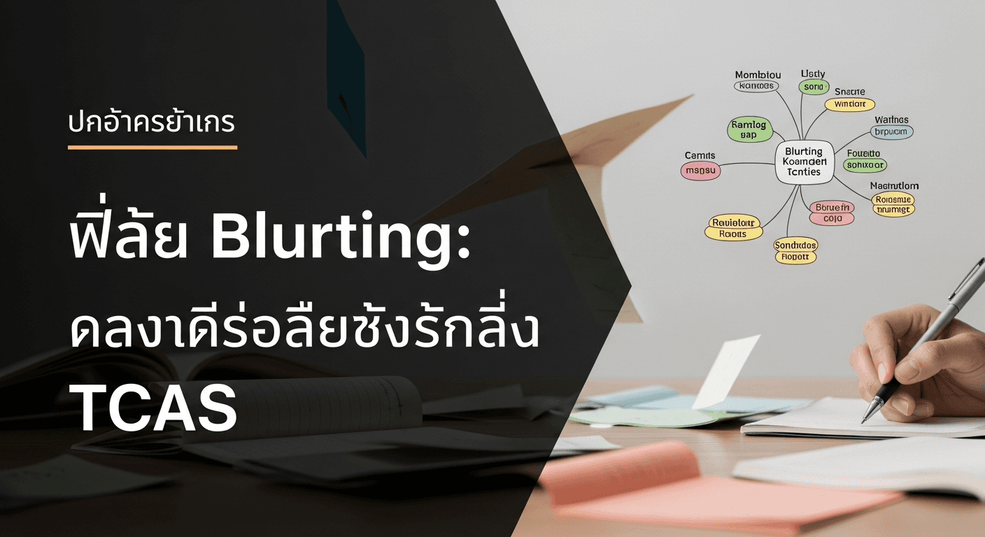 เทคนิค Blurting: เคล็ดลับอุดรอยรั่วความรู้ จำแม่นไม่มีลืมสำหรับเด็ก TCAS