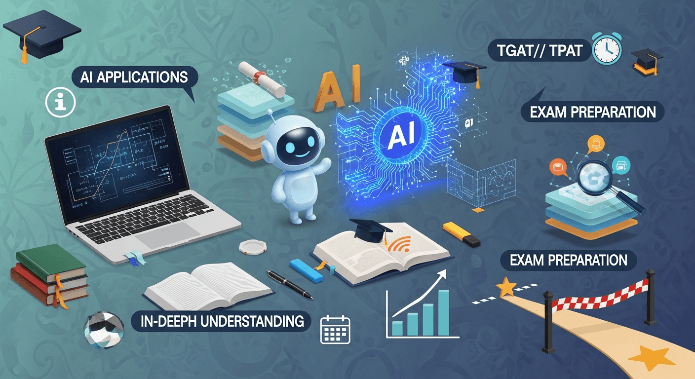 ปั้น AI Tutor ส่วนตัว: เคล็ดลับทำความเข้าใจเนื้อหาแบบเจาะลึก เตรียมพร้อมพิชิต TGAT/TPAT และ A-Level