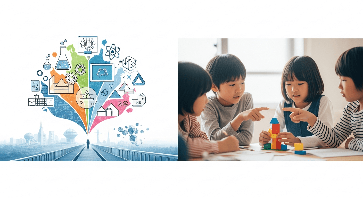 小学生から始める「STEAM教育」と「デザイン思考」:2030年の未来を生き抜くための課題解決力とは?