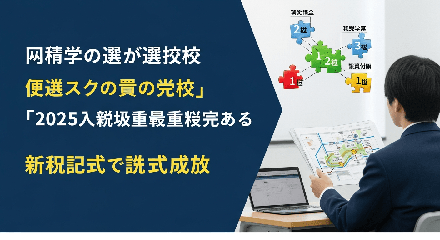 偏差値だけで選ぶのは危険?2025年度入試から変わる「科目配点」の新常識と逆転合格の戦略
