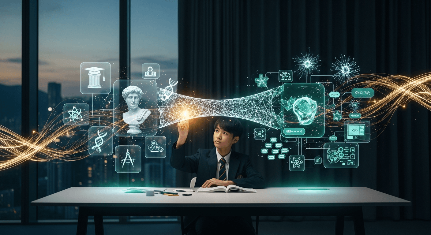跨學科升學導航:利用 AI 橋接傳統 DSE/IB 考科與未來混合型大學學位