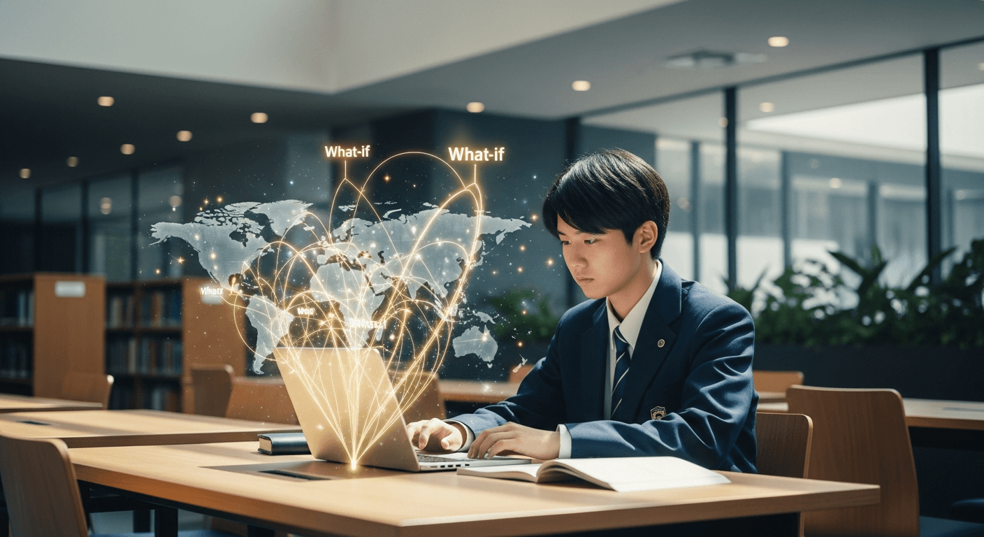 「もしも」の視点でA*を掴む:IGCSE/A-Levelケーススタディの「反実仮想」AI活用術